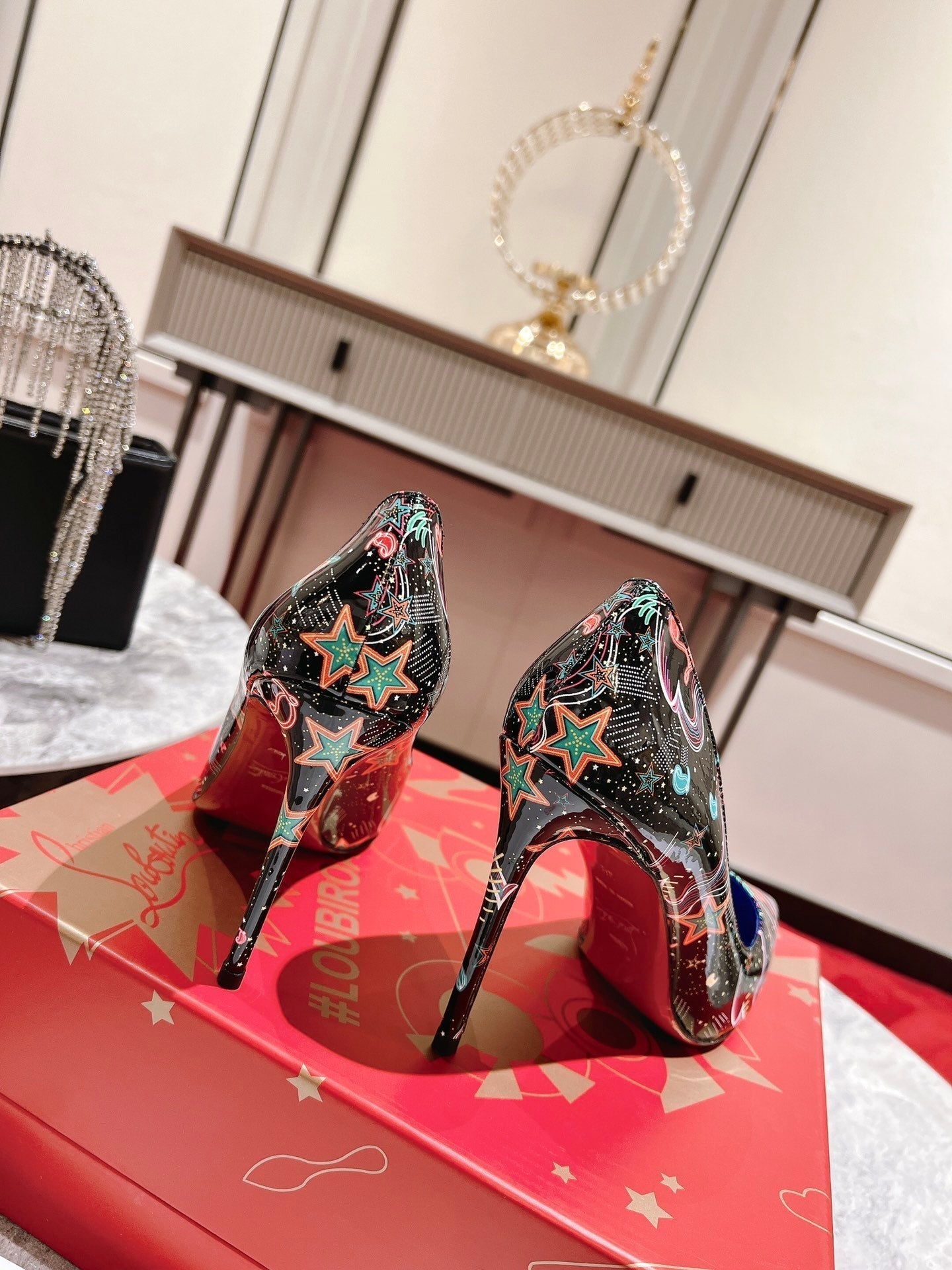 CL Kate Pumps Starlight By Night Patent Leather Multicolor