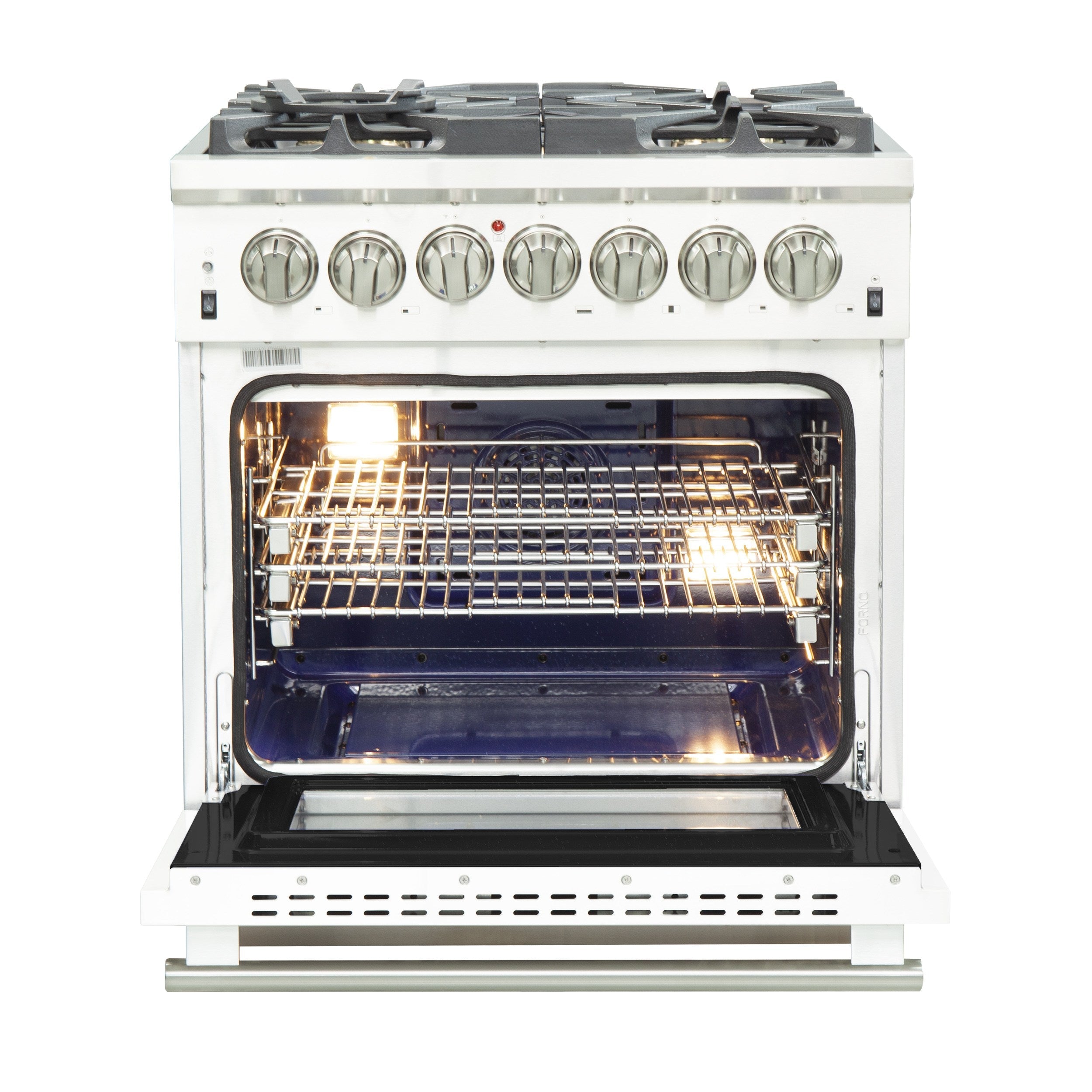 Forno FFSGS6187-30 30″ Capriasca Gas Range with 240 Volt Electric Oven