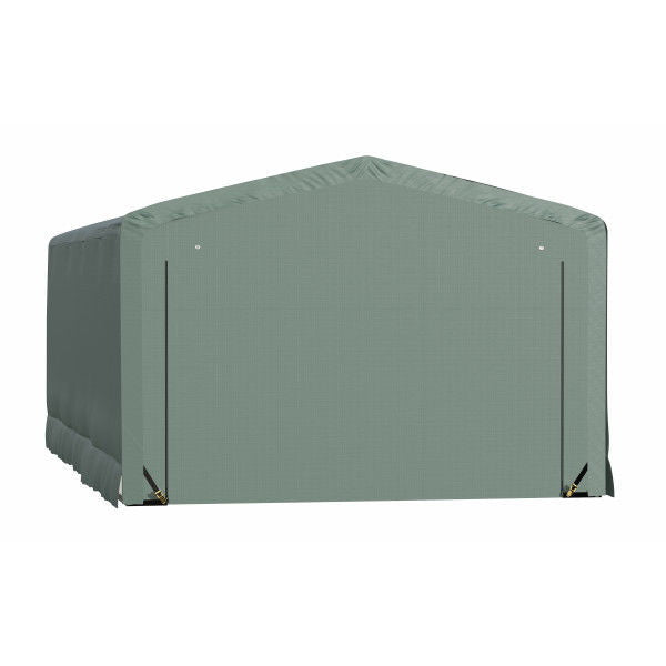 ShelterLogic ShelterTube Wind and Snow-Load Rated Garage, 12 ft. Wide Green
