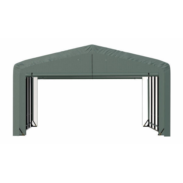 ShelterLogic ShelterTube Wind and Snow-Load Rated Garage, 20 ft. Wide  Green