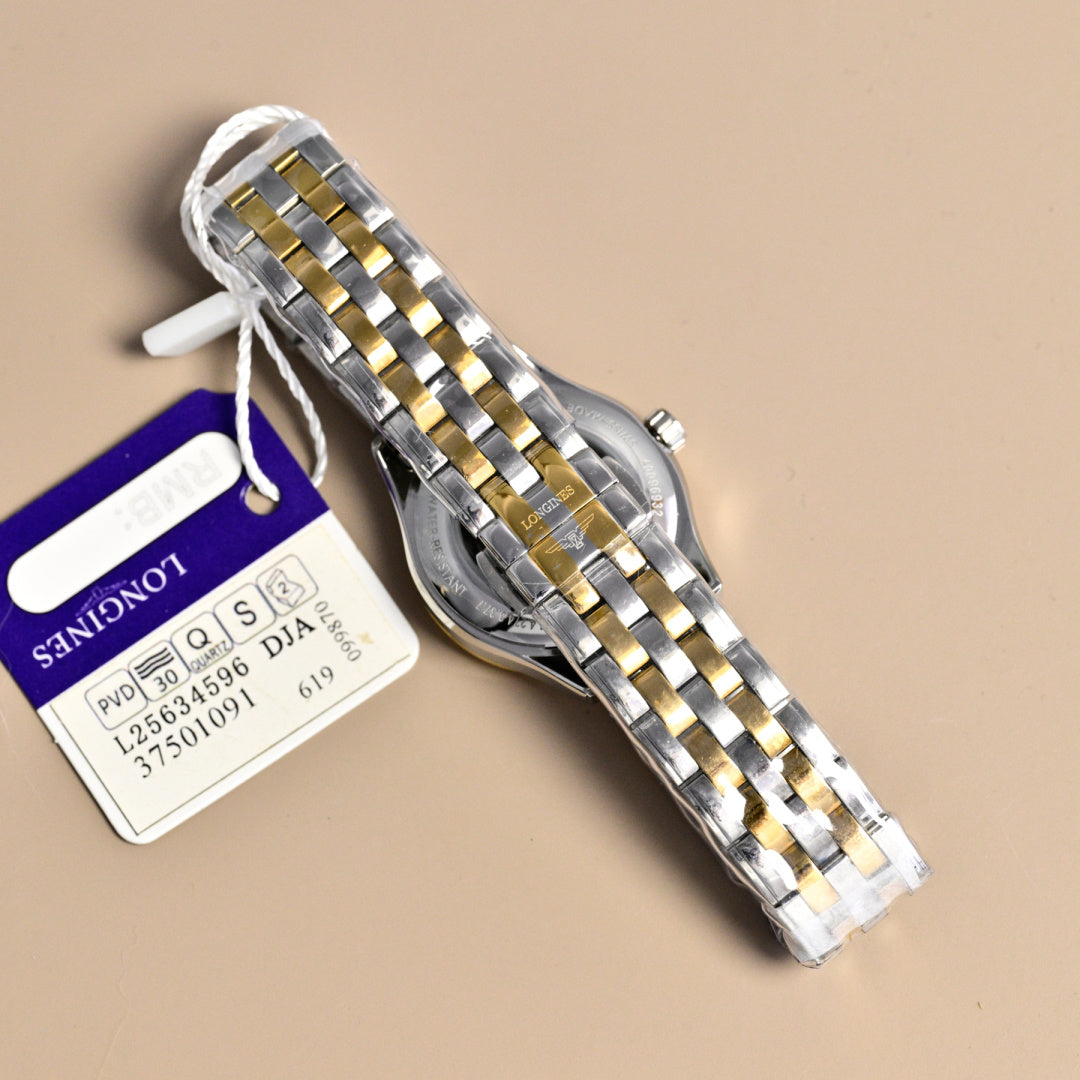 Longines Flagship 28mm Sliver Case Steel Gold