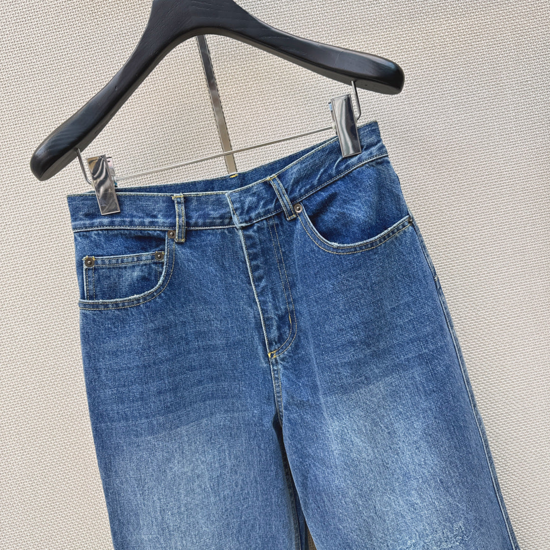 Dior 2026 Wide-leg Jeans Blue Cotton 392019