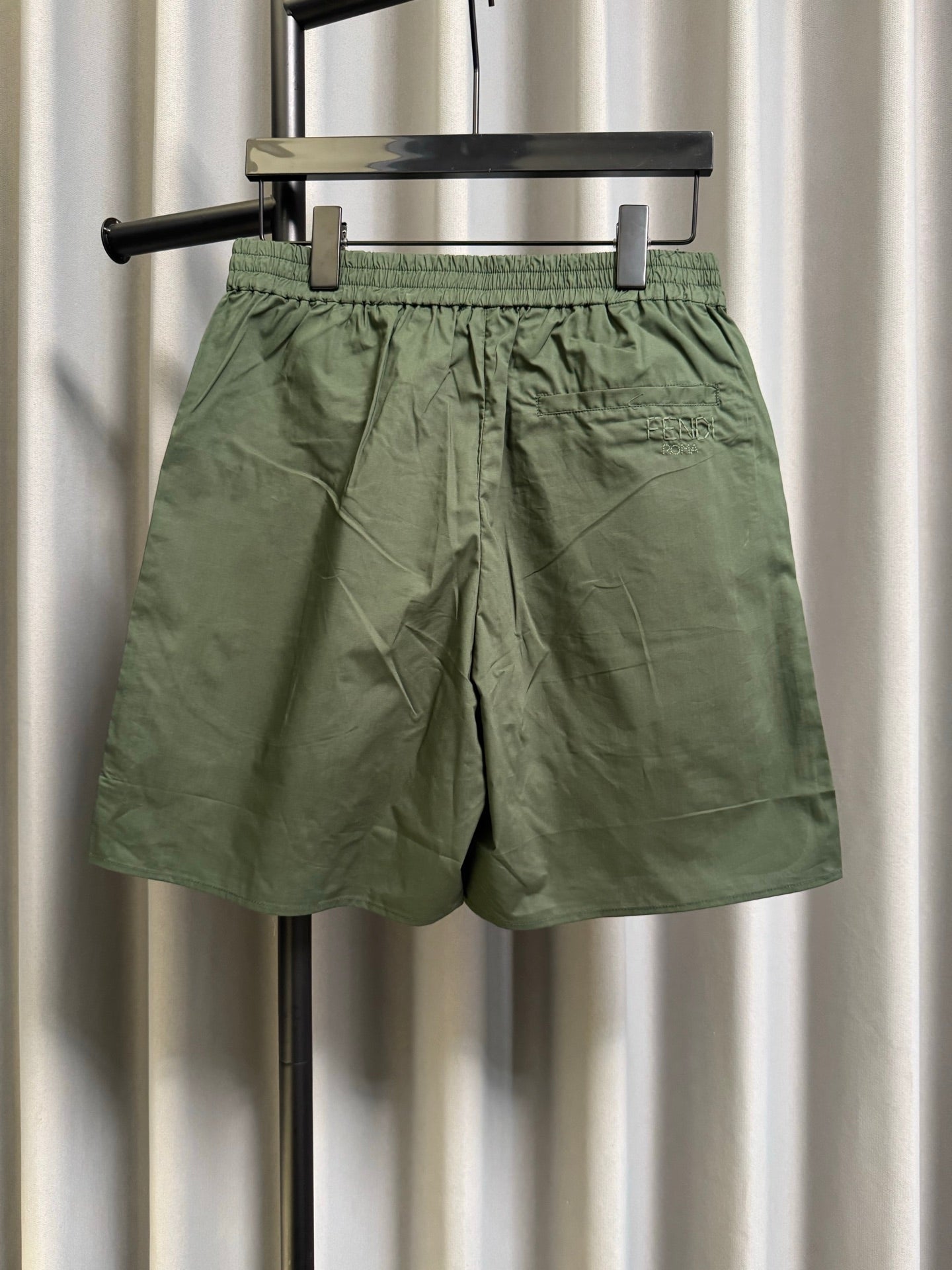 Fendi 2026 Men's Casual Shorts Olive Green Polyester Nylon 830399