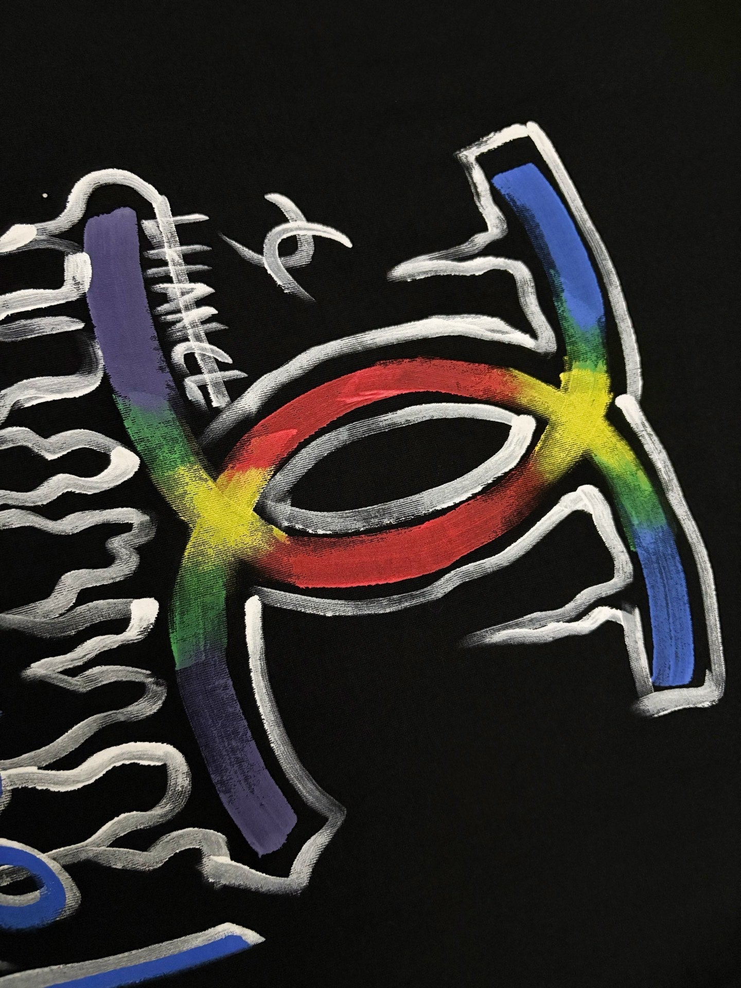 CC 2026 Short-Sleeve T-Shirt Rainbow Graffiti Cotton 431014