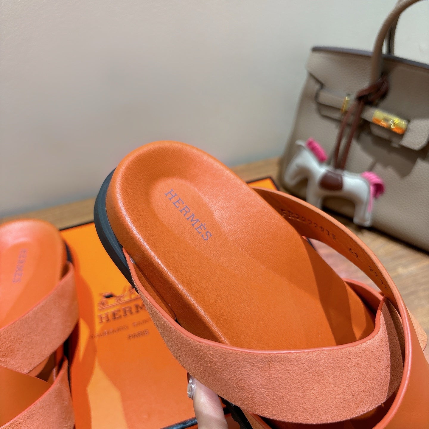 HM 25 Kazimir Sandal Calfskin Suede
