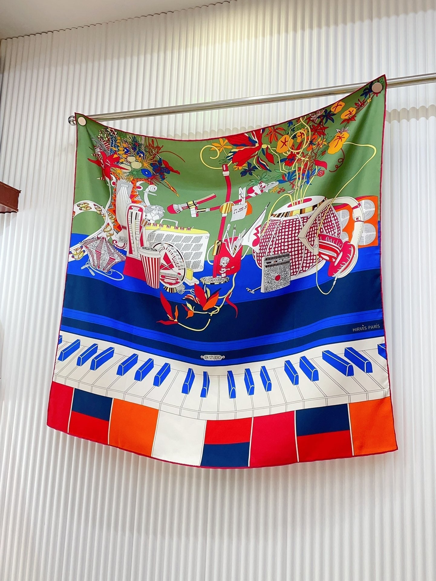 En Studio Scarf 90 CM In Colorful Silk Twill  235406