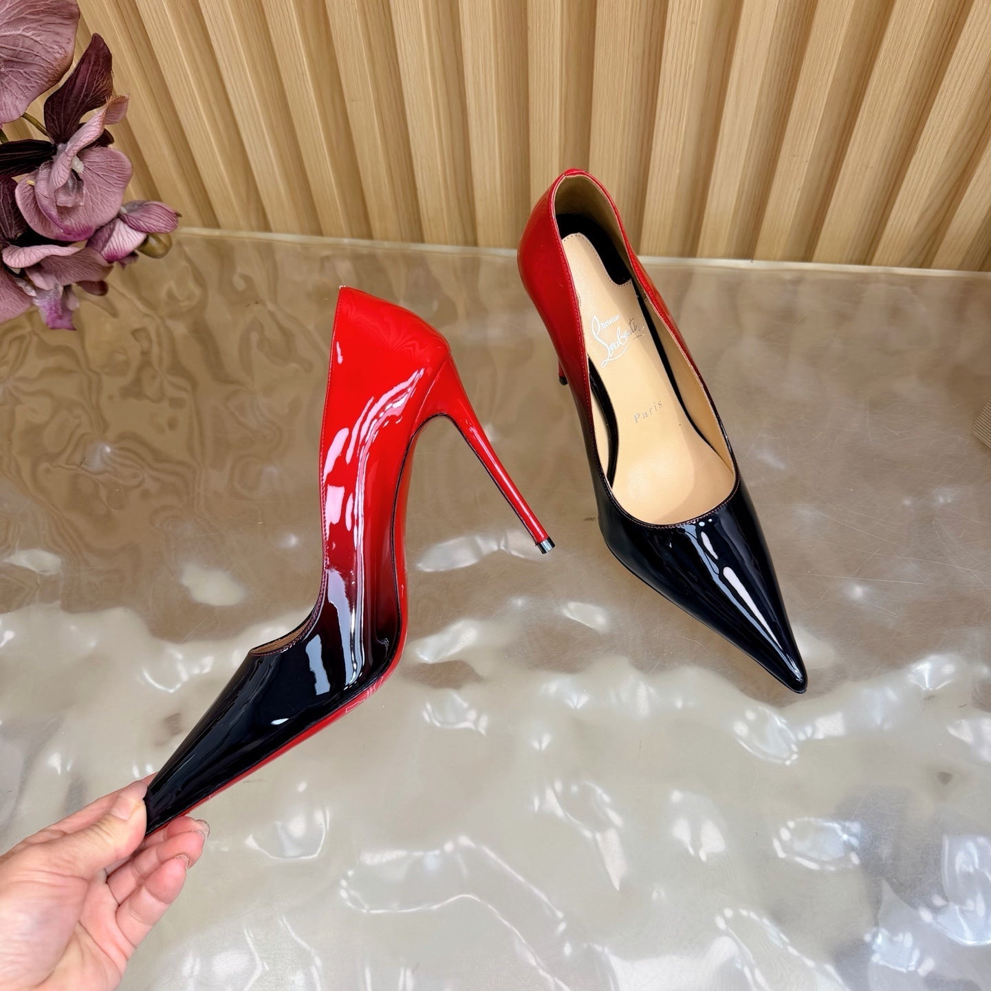 Christian Louboutin 2026 Kate 100mm Pumps Patent Leather 776036
