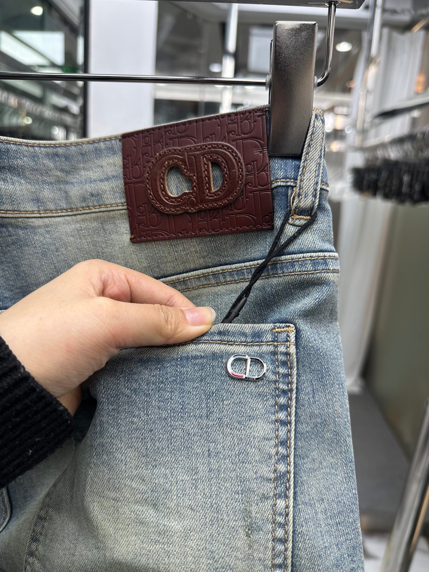 CD 2026 Pants Jeans Blue Denim Fabric 317772