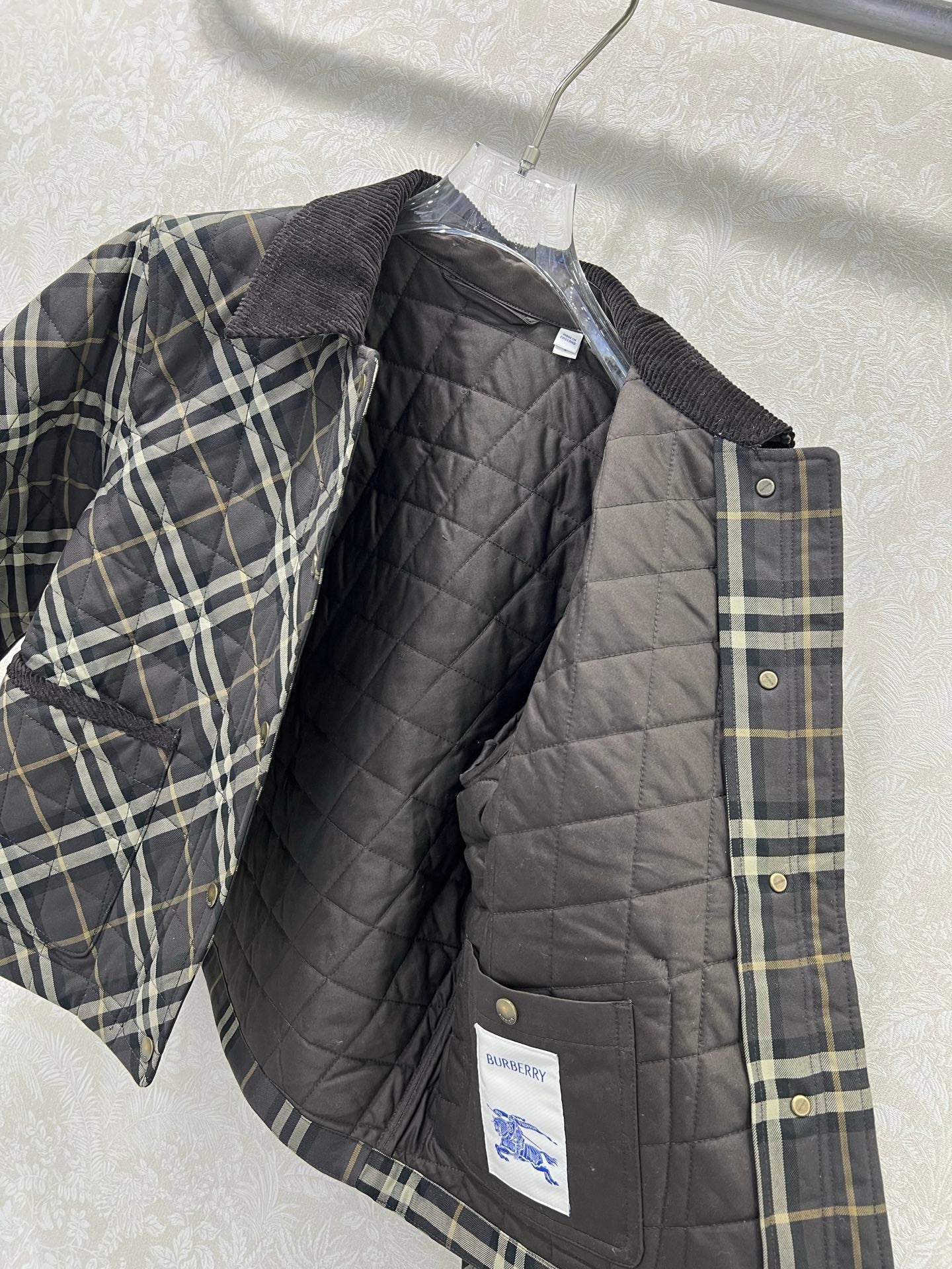 Burberry 25 Quilted Cropped Jacket Multicolor  Cotton