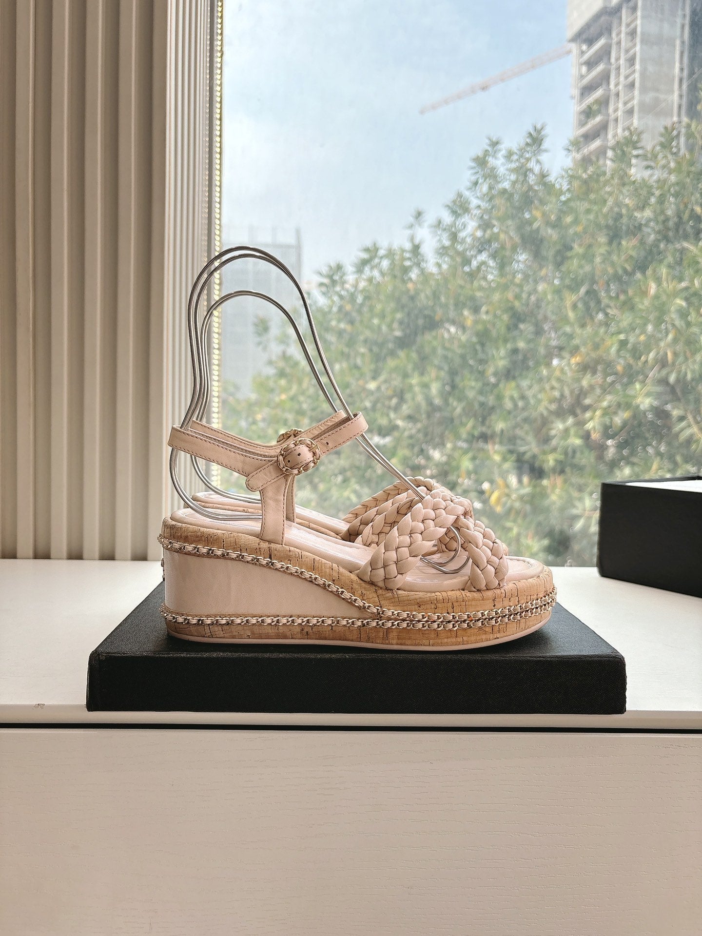 CC Mules Sandals Pink Nude 6cm Lambskin 202887