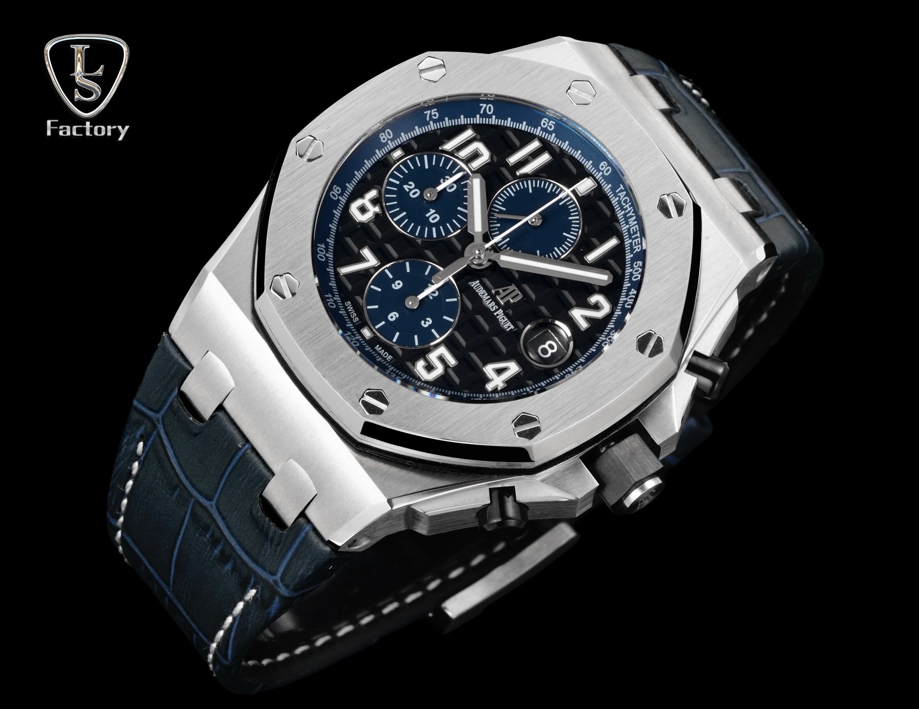 Audemars Piguet Royal Oak Offshore Chronograph 42mm Stainless Steel Black Blue Dial