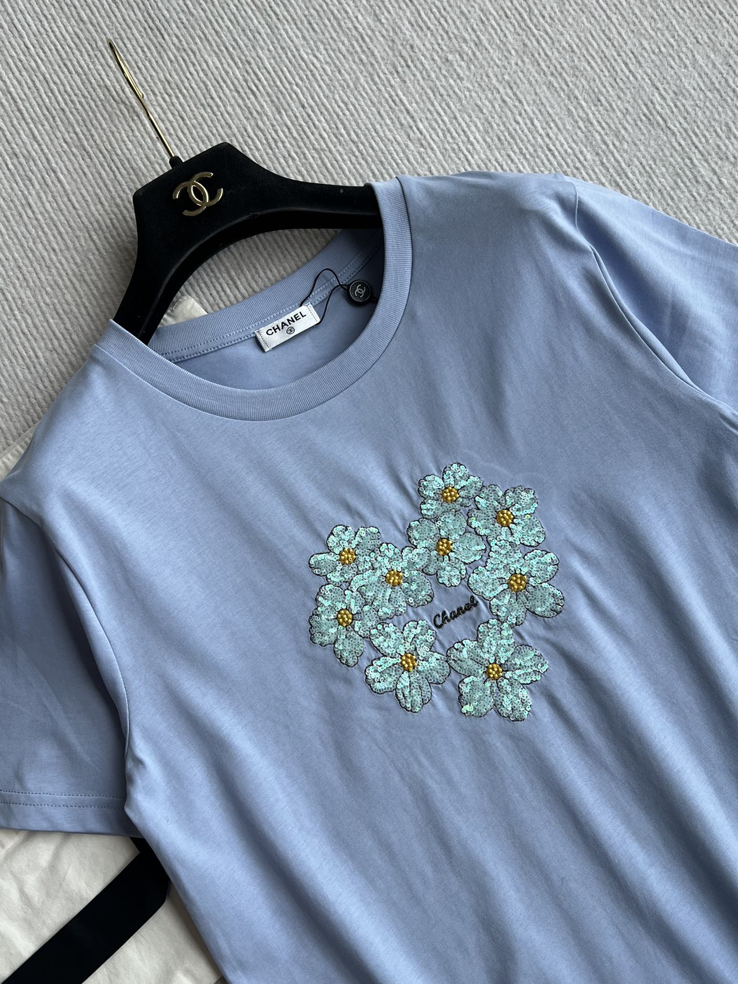 CC 25 Embroidered Sleeves Short Cotton