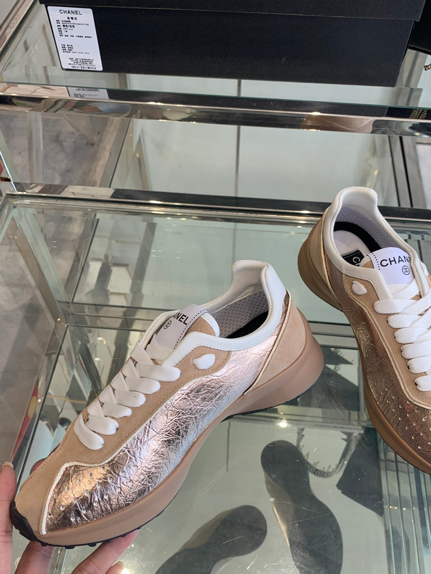 CC Sneaker Pink Cowhide 204112
